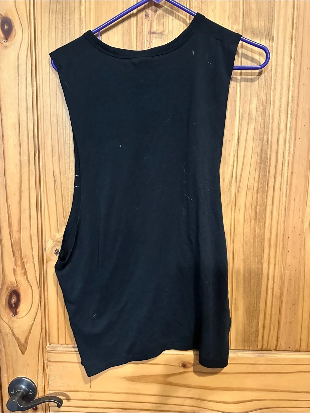 Nike Black Muscle Tee with White Trim